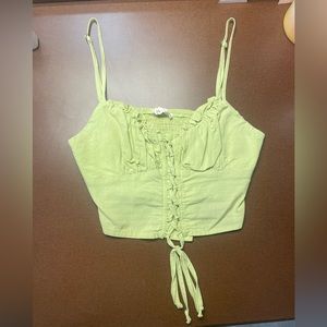 Pacsun green crop top
